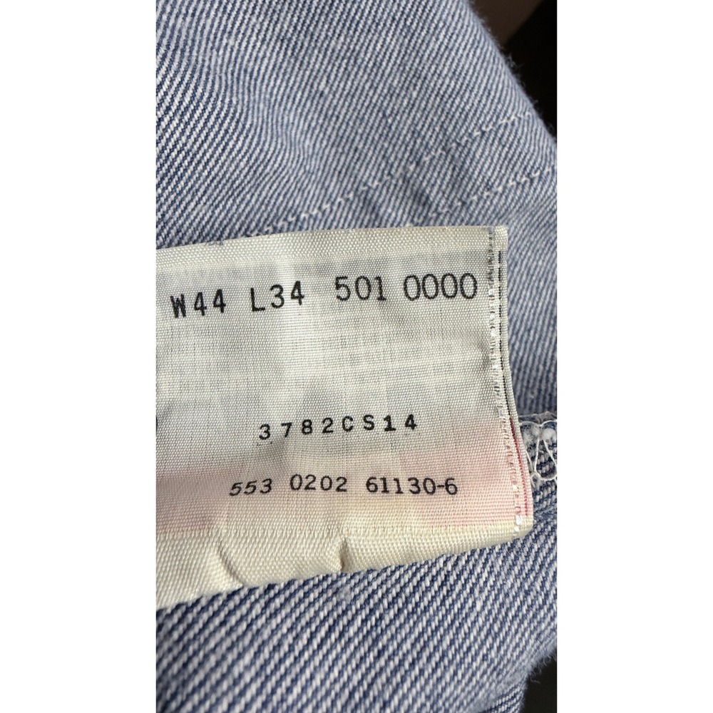 Vintage Levis 501 Mens 40x31 Blue Jeans Made in USA 2002 Button Fly Denim NICE! - Picture 5 of 7